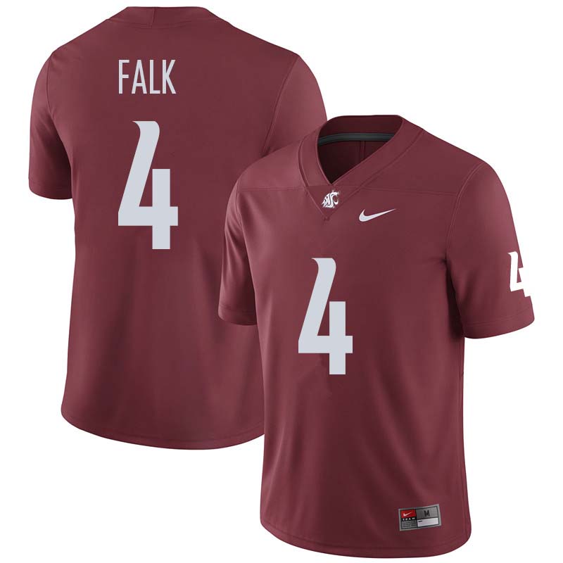 Men #4 Luke Falk Washington State Cougars College Football Jerseys Sale-Crimson - Click Image to Close